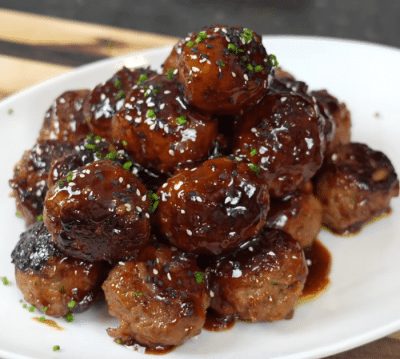 Easy Sweet & Spicy Meatballs Recipe - DIY Joy