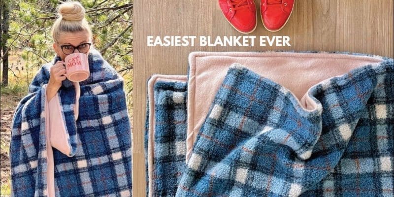 How to Sew the Easiest Blanket Ever | DIY Joy Projects and Crafts Ideas