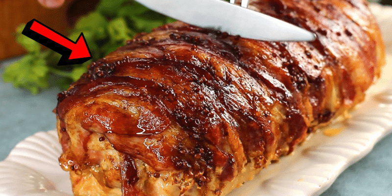 Juicy Bacon-Wrapped Pork Loin Recipe | DIY Joy Projects and Crafts Ideas