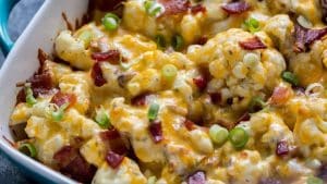 Loaded Cauliflower Casserole (Keto-Friendly)