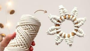 Macrame Snowflake Ornament Tutorial