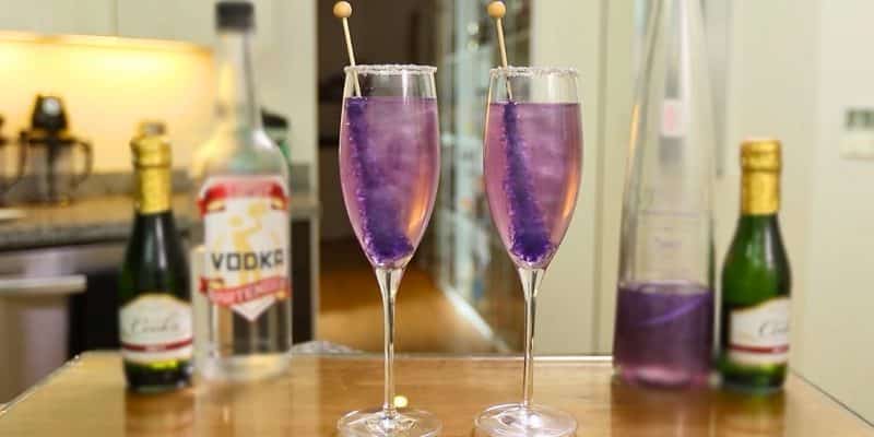 New Year’s Purple Shimmering Champagne | DIY Joy Projects and Crafts Ideas