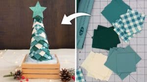 No-Sew Fabric Christmas Tree