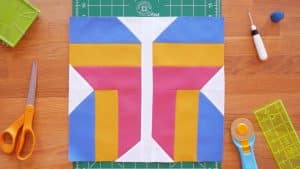 Strip Butterfly Quilt Block