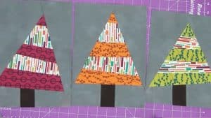 Wonky Christmas Tree Quilt Blocks