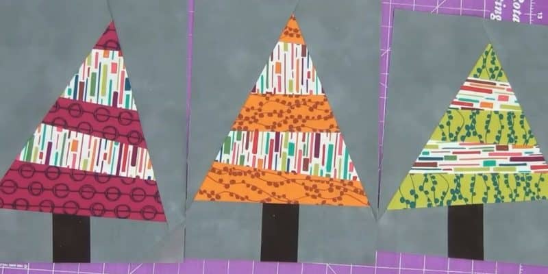 Wonky Christmas Tree Quilt Blocks | DIY Joy Projects and Crafts Ideas