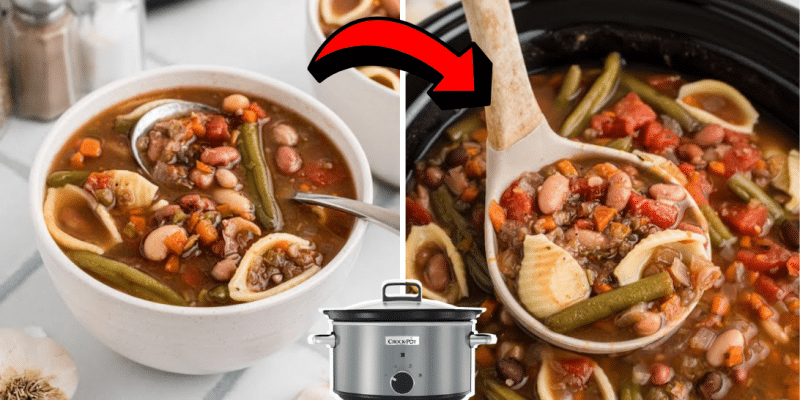 Easy Crockpot 15 Bean Minestrone Soup | DIY Joy Projects and Crafts Ideas