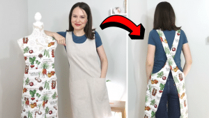 Easy DIY Cross-Back Apron