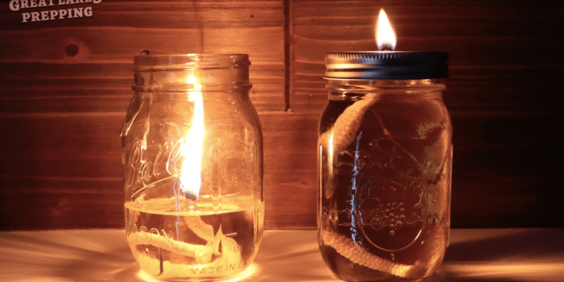 Easy DIY Mason Jar Oil Lamps | DIY Joy Projects and Crafts Ideas