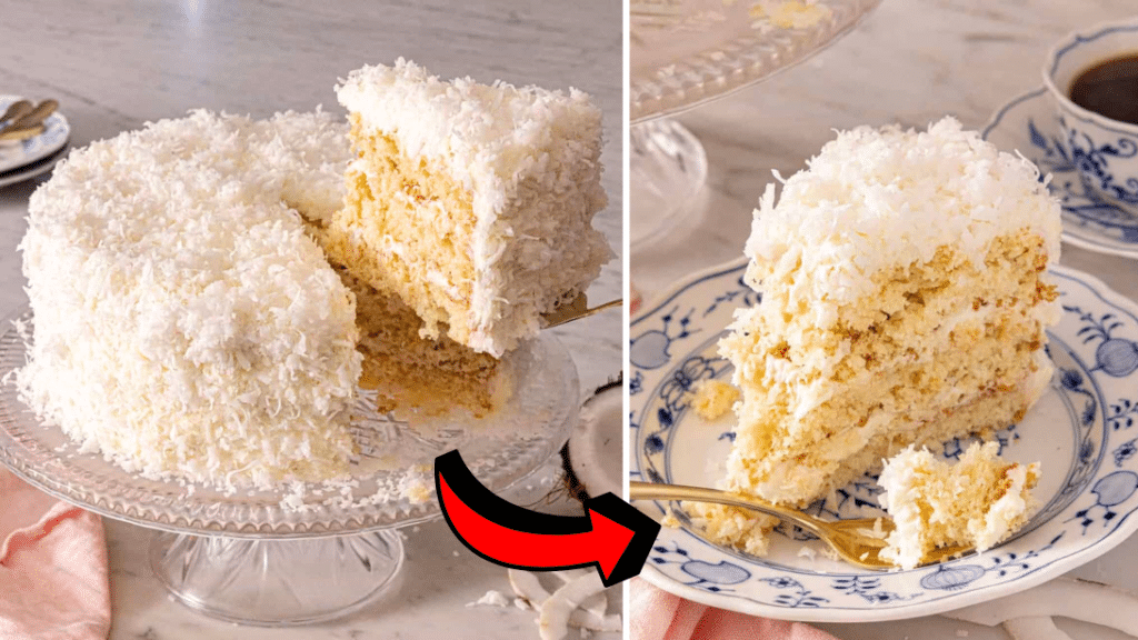 Easy Old-Fashioned Coconut Cake Recipe