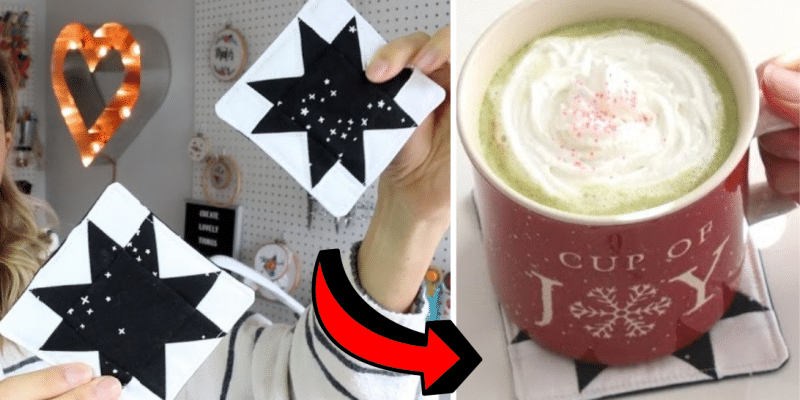 Easy Star Coaster Sewing Tutorial for Beginners | DIY Joy Projects and Crafts Ideas