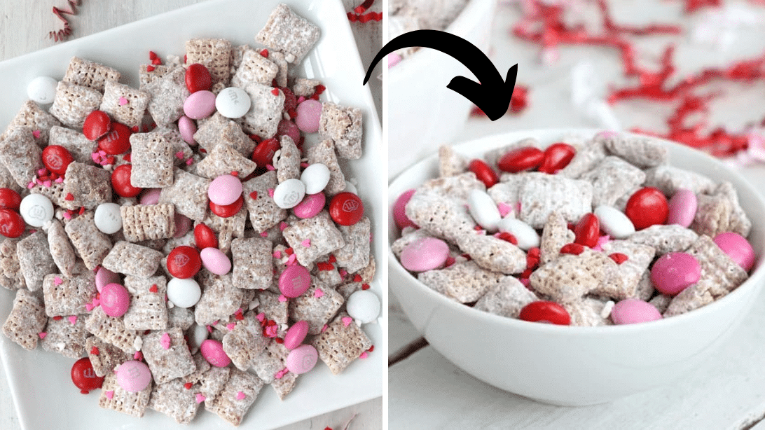 Easy Valentine Cupid Chow Recipe - DIY Joy