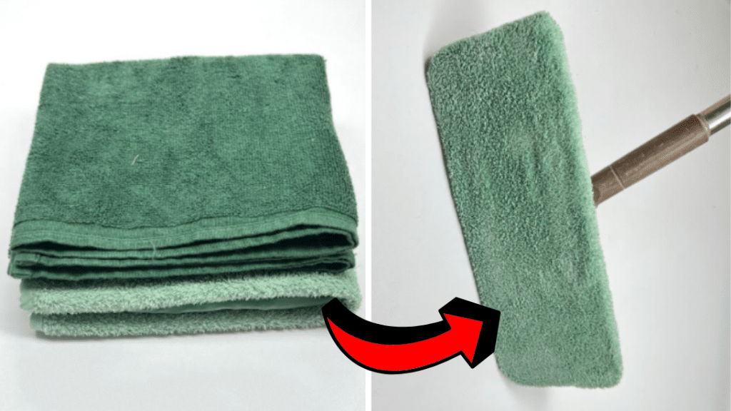 How to Repurpose an Old Towel Into a Mop