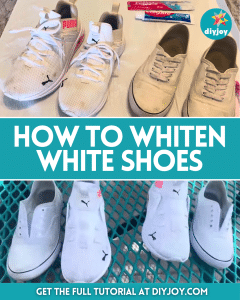 How to Whiten White Shoes - DIY Joy