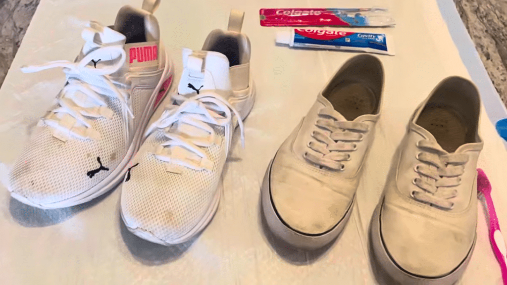 How to Whiten White Shoes