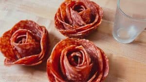 Make Salami Roses Using a Shot Glass