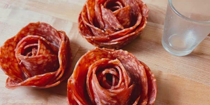 Make Salami Roses Using a Shot Glass | DIY Joy Projects and Crafts Ideas