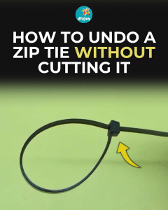 How to Undo a Zip Tie Without Cutting It