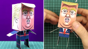 Easy DIY Donald Trump Paper Craft