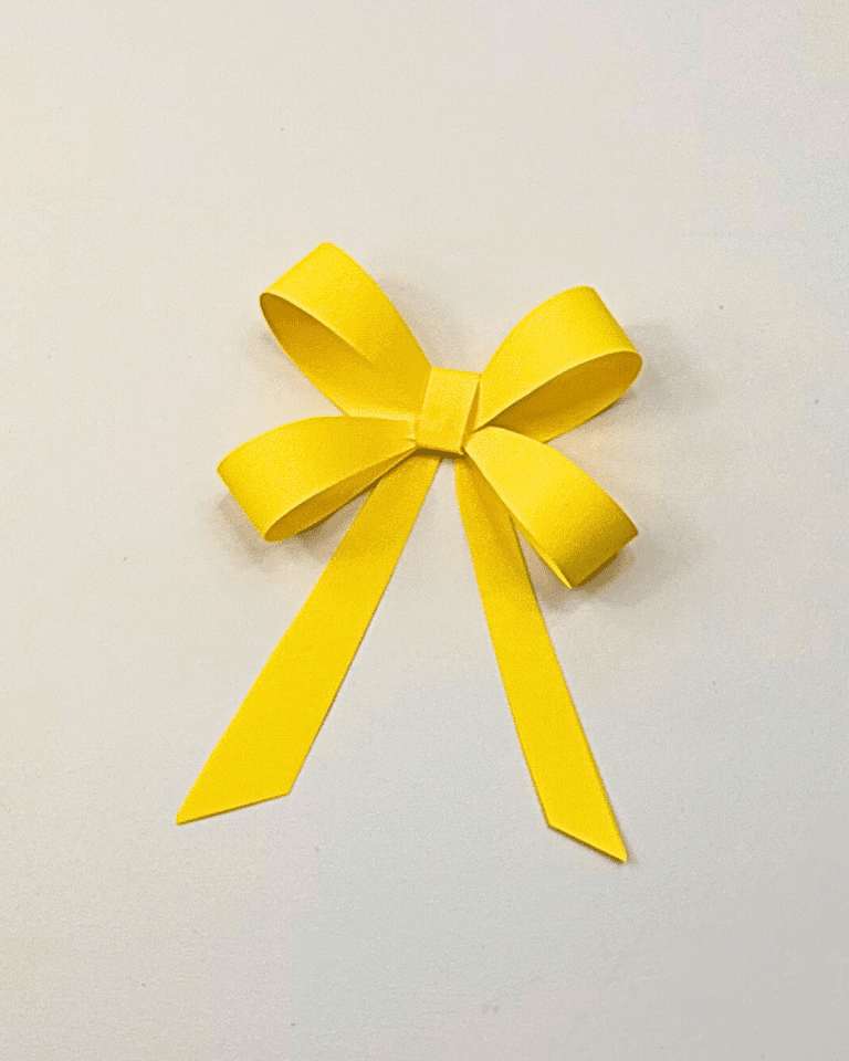 How to Make A Paper Bow | Step-by-Step Instructions - DIY Joy