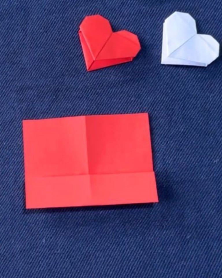 How to Make An Origami Heart Bookmark - DIY Joy