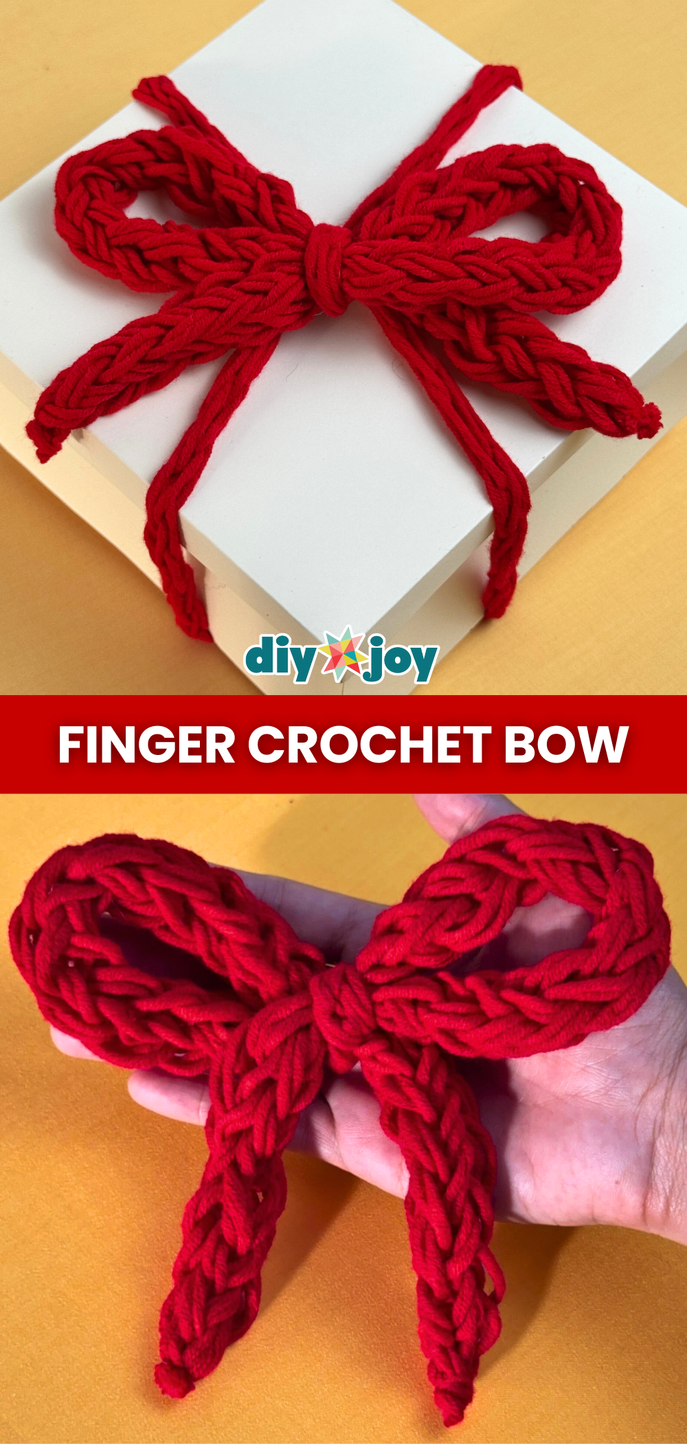 Easy Yarn Bow Crochet Tutorial for Beginners
