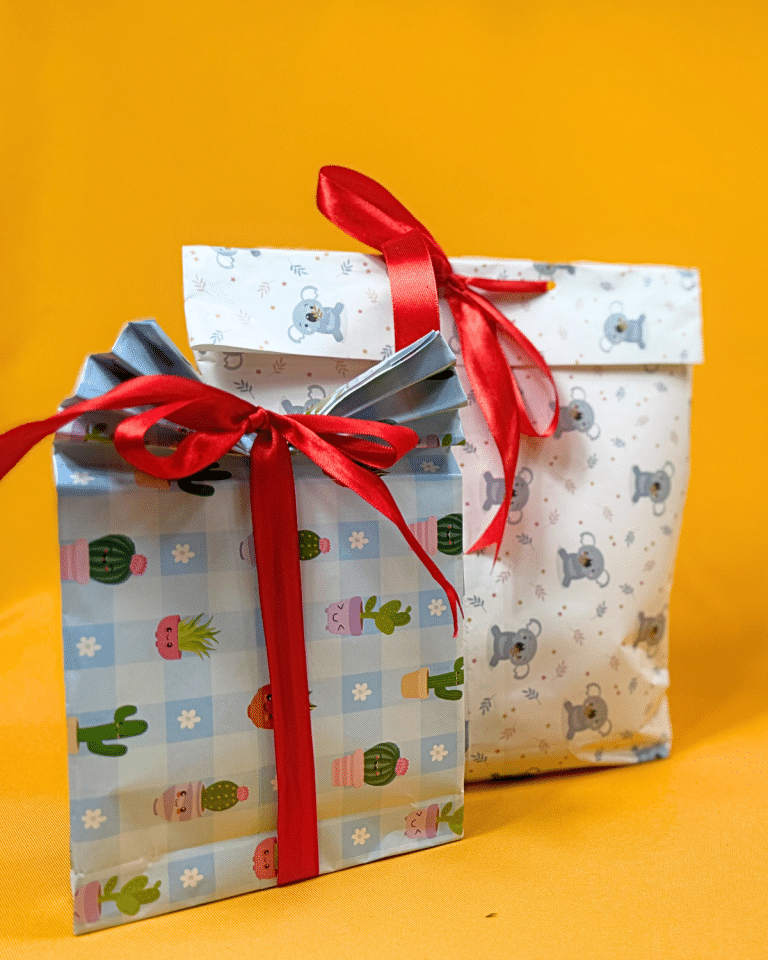 How to Make a Gift Bag from Wrapping Paper - DIY Joy