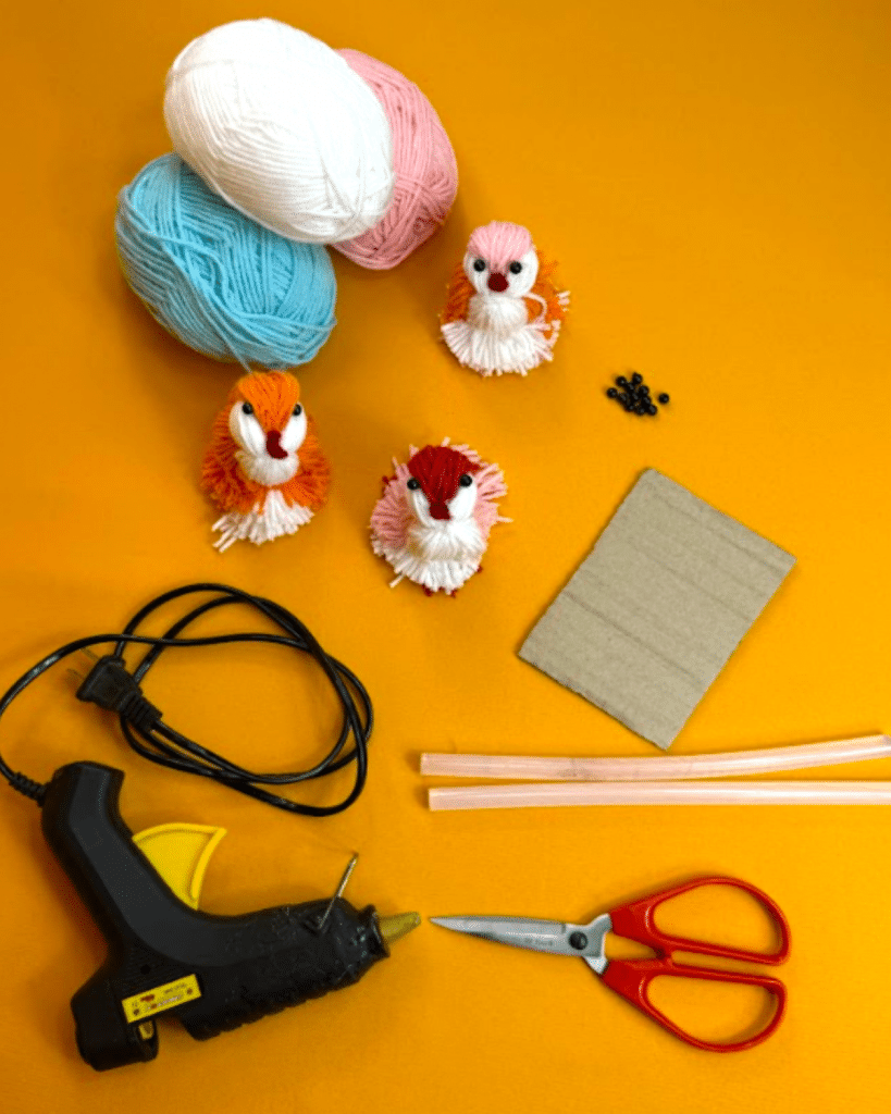 Materials for DIY Yarn Bird