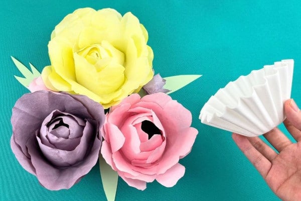 coffee filter flowers