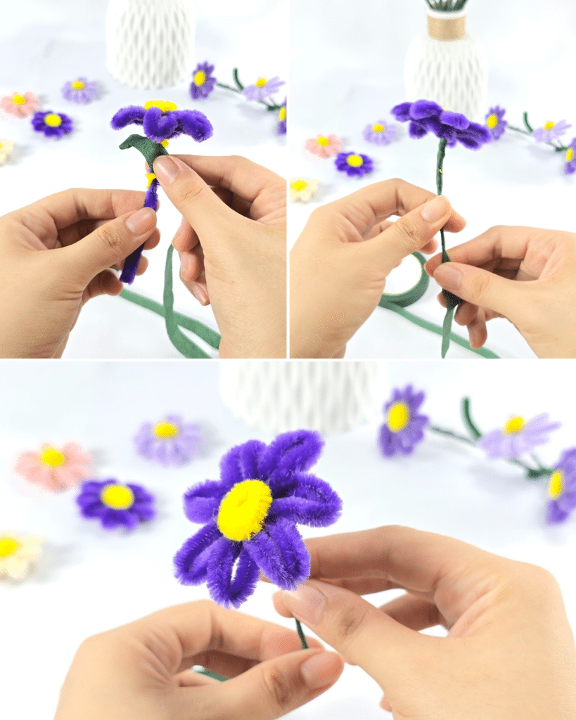 DIY Pipe Cleaner Daisy Bouquet