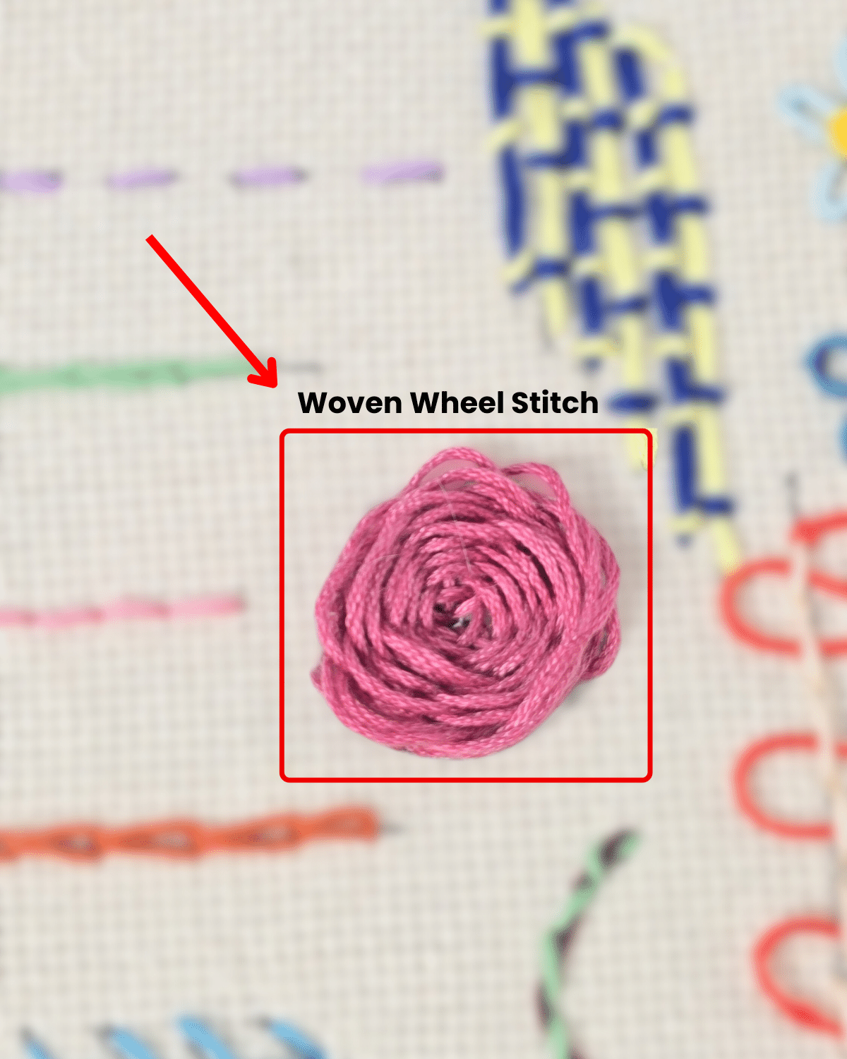 Easy Woven Wheel Stitch Tutorial for Beginners