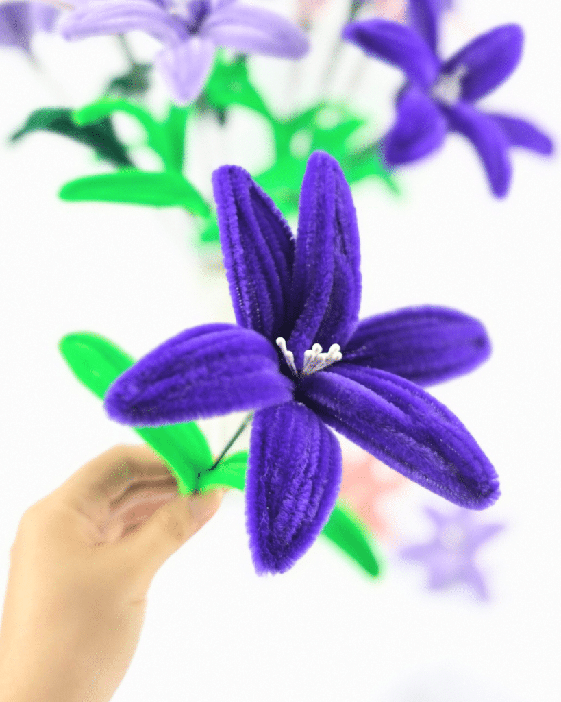 Handmade Pipe Cleaner Lilies