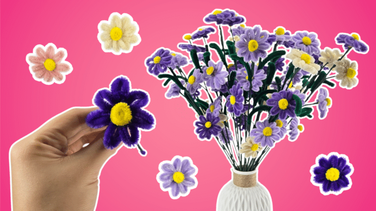 How To Make Pipe Cleaner Flowers Daisies Diy Joy