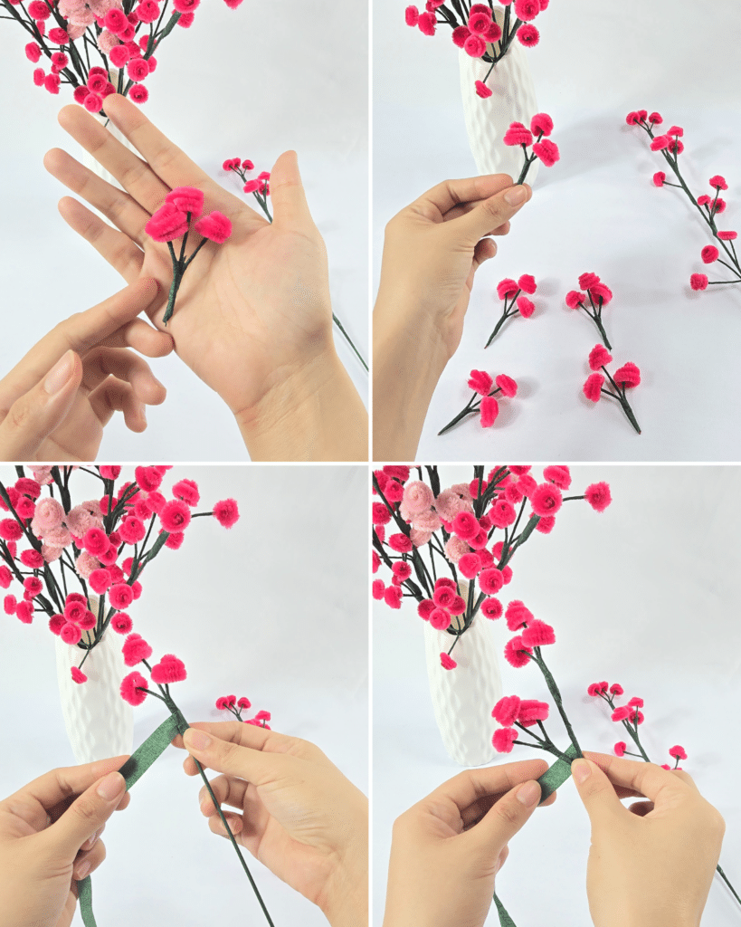 Step-by-Step Pipe Cleaner Flower Bouquet Tutorial