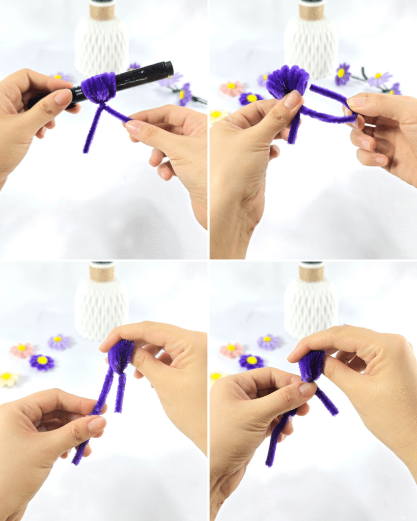 Step-by-Step Pipe Cleaner Flowers Tutorial