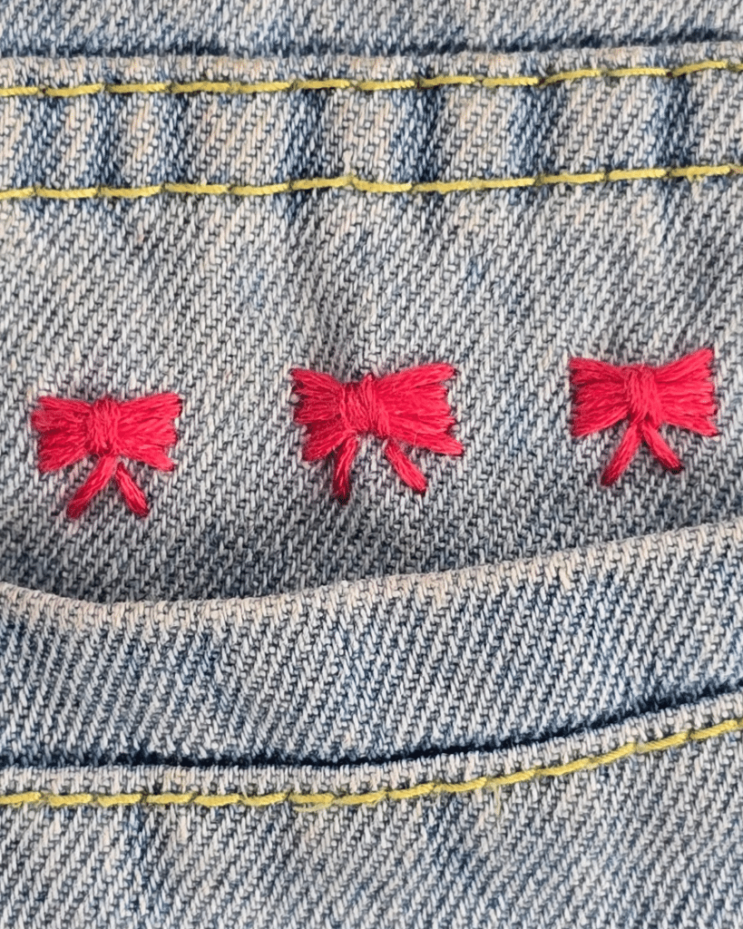 Bow Embroidery Design Ideas