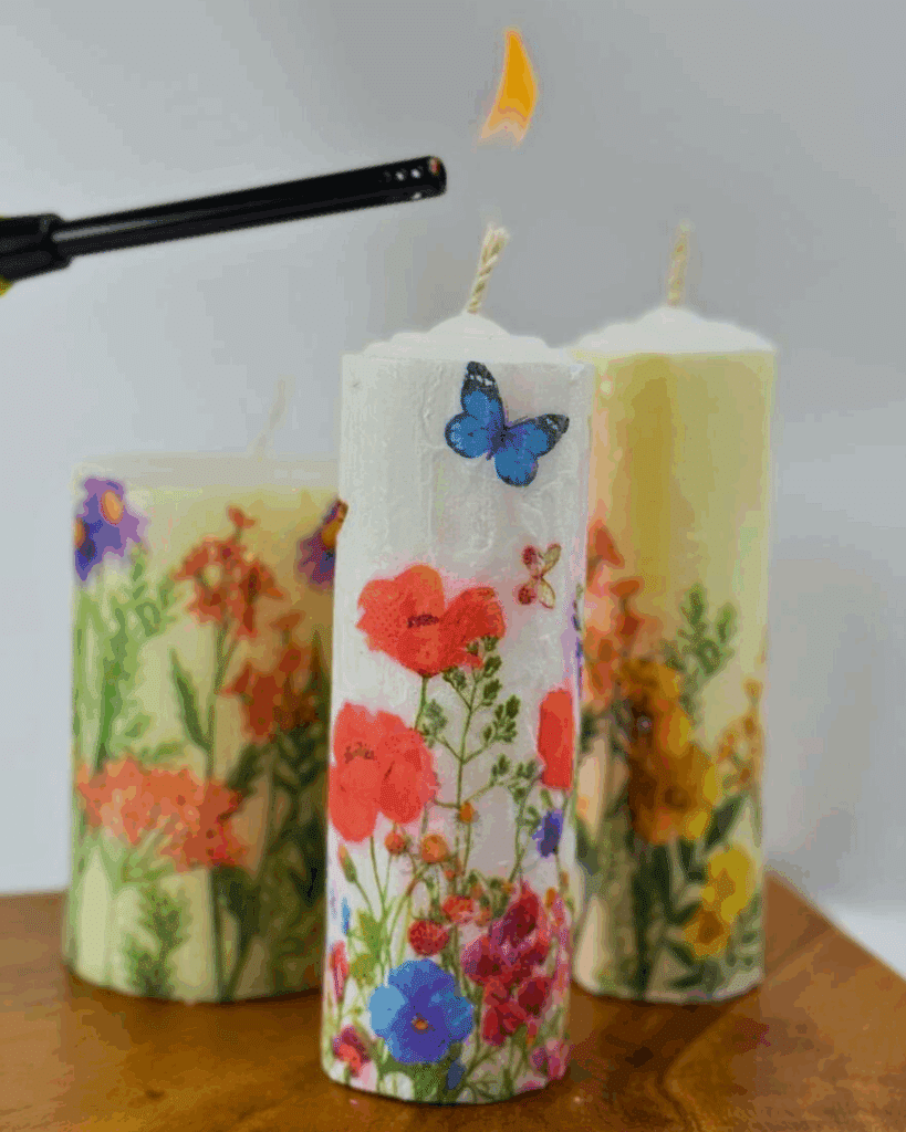 Cute Candle Wrapping for Beginners