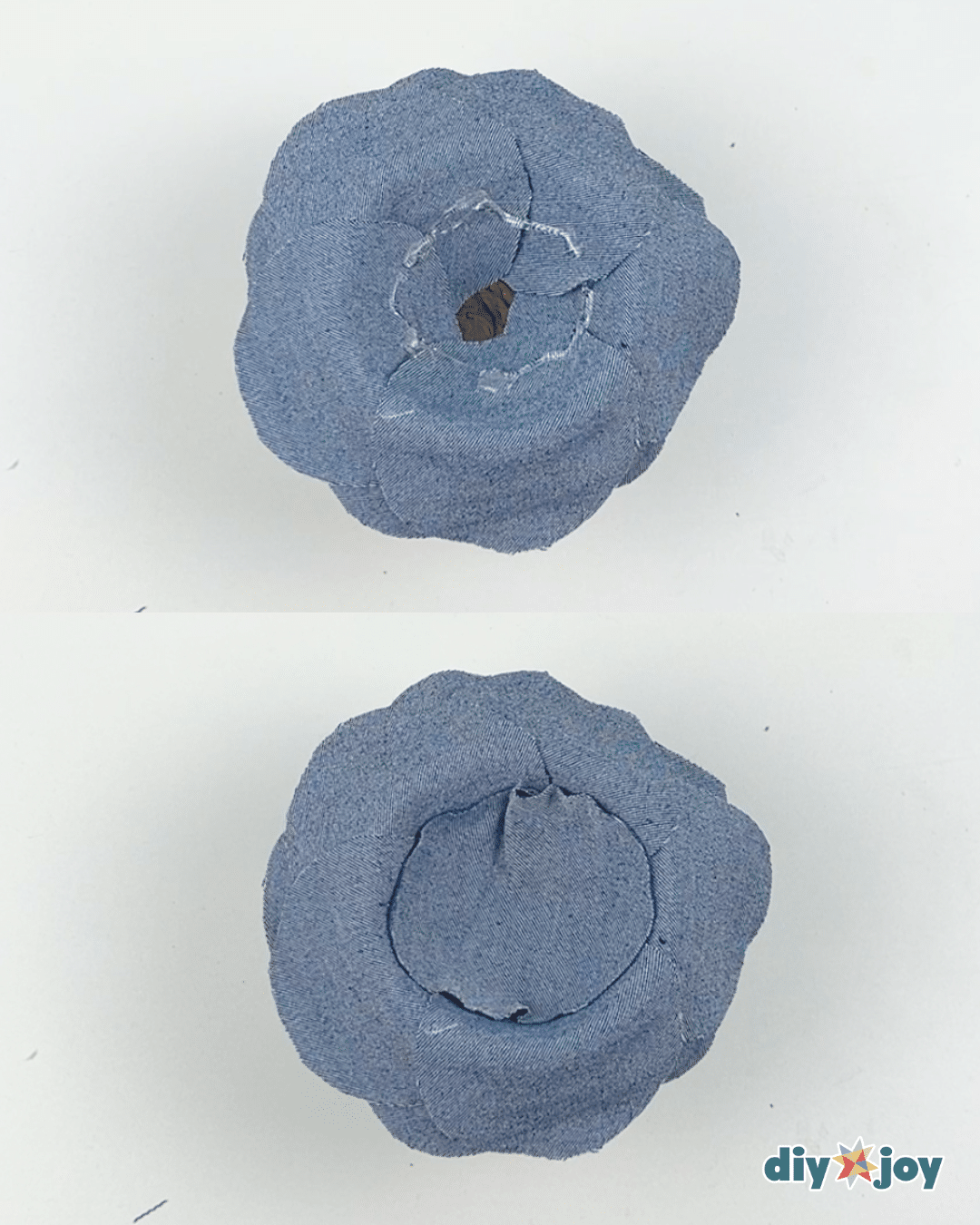 Denim Fabric Rose Tutorial