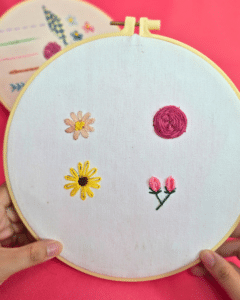 Simple Example Flower Embroidery 4 Simple Flower Embroidery Stitches - DIY Joy