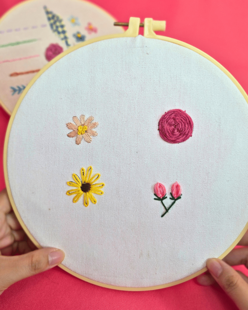 Easy Flower Embroidery Stitches