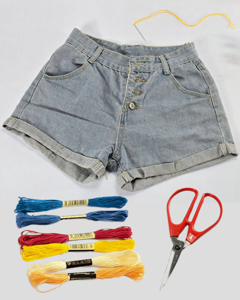 Materials for Bow Embroidery