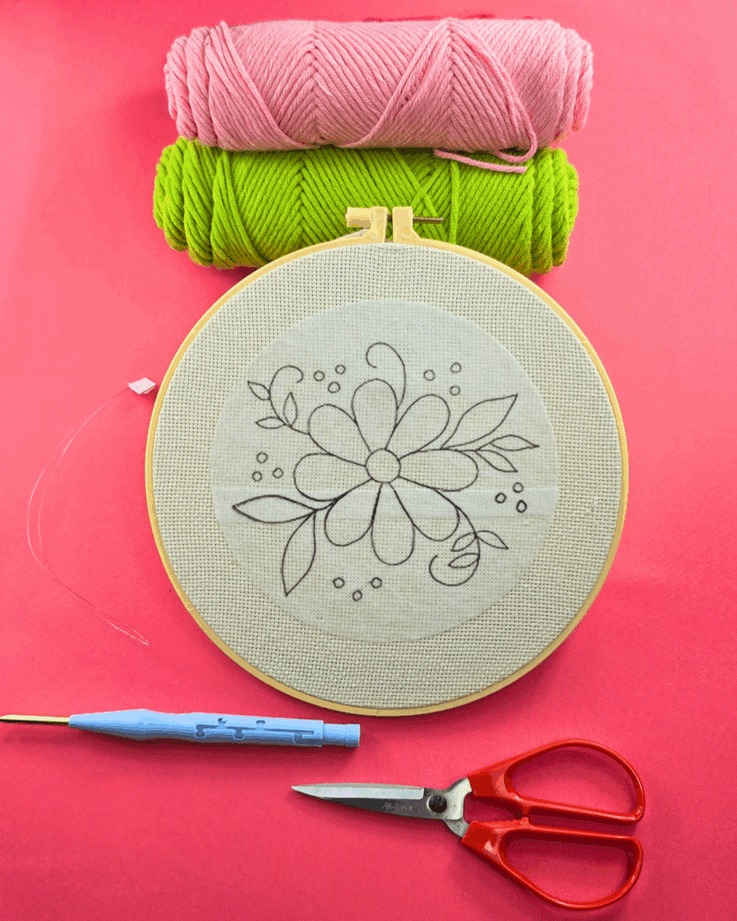 Materials for Punch Embroidery for Beginners