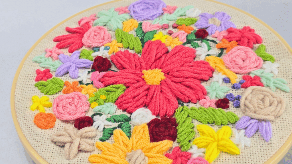 Punch Needle Flower Embroidery You Can Master in One Day