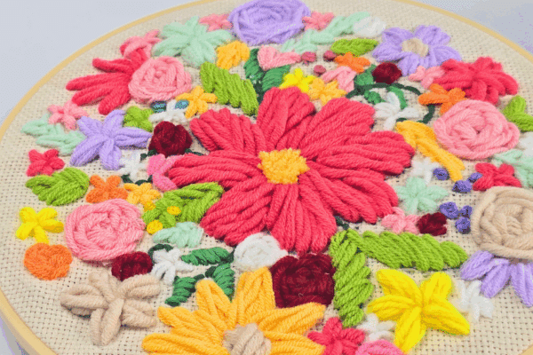 Punch Needle Flower Embroidery You Can Master in One Day