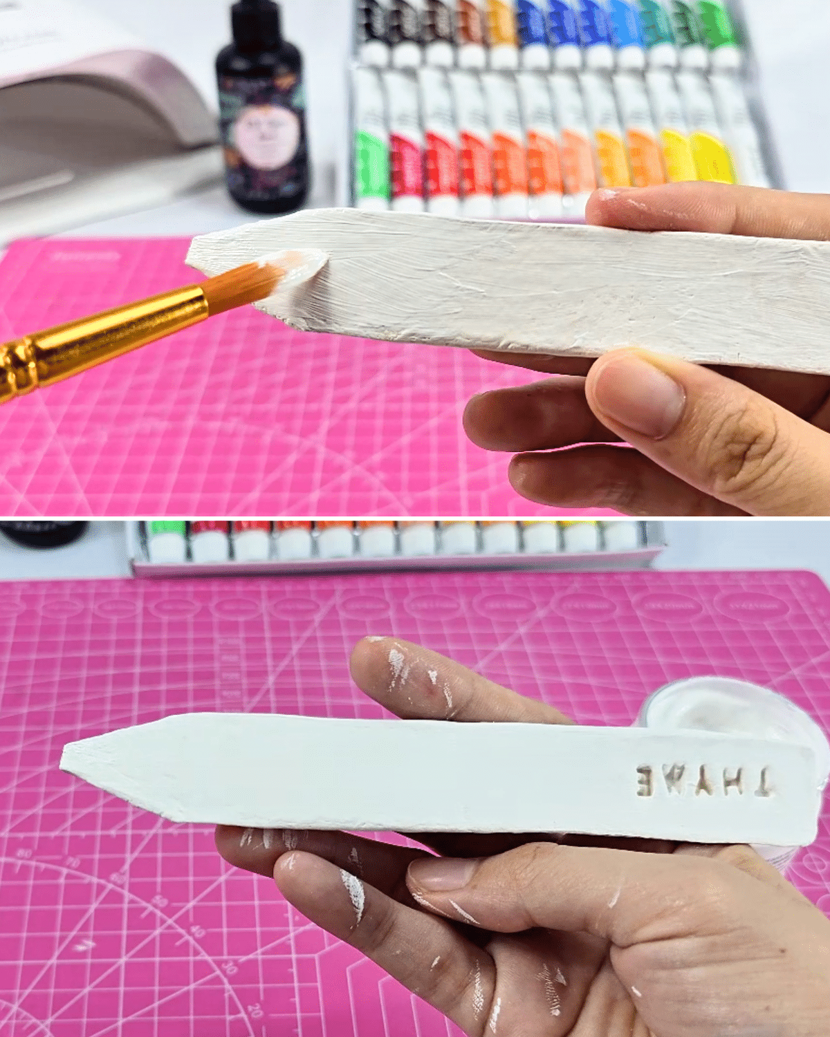 Step-by-Step Clay Plant Marker Tutorial