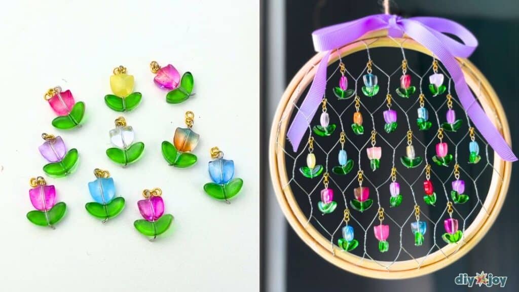 chicken wire suncatcher DIY tutorial