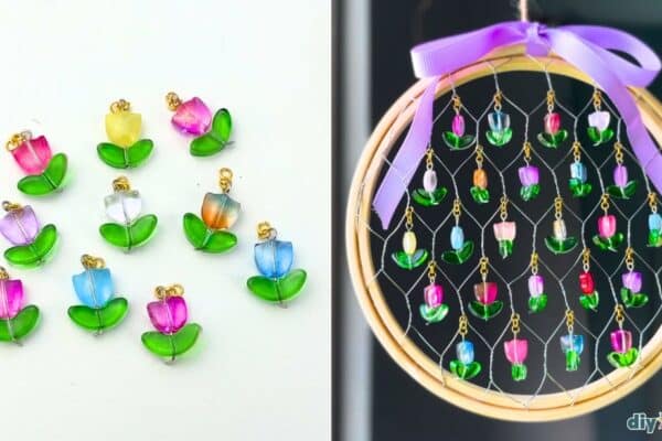 chicken wire suncatcher DIY tutorial