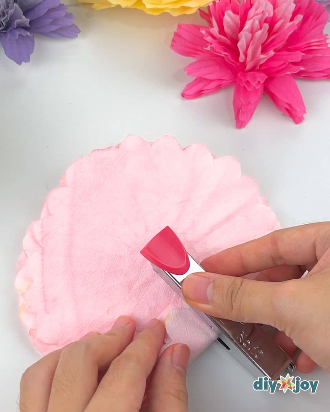 how to turn paper filters to flowers