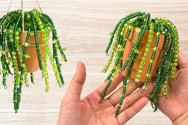 viral diy beaded plant