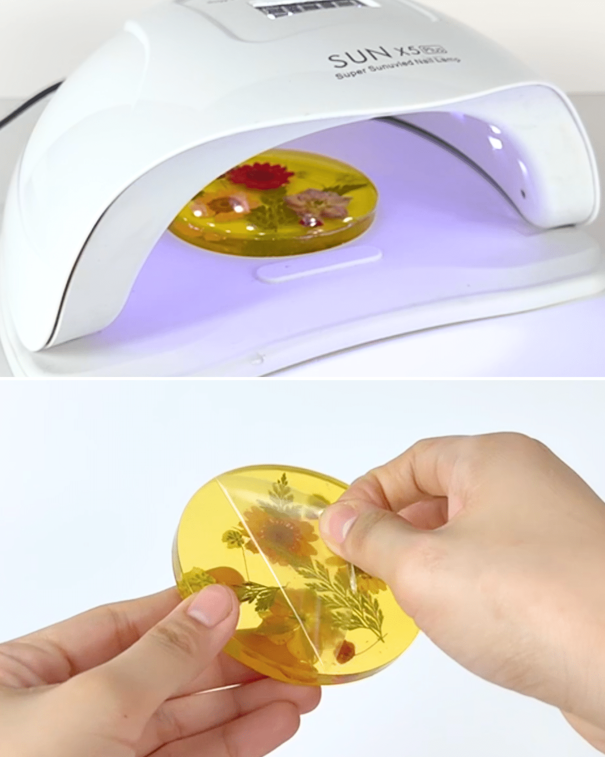 Beginner-Friendly Dried Flower Resin Coaster
